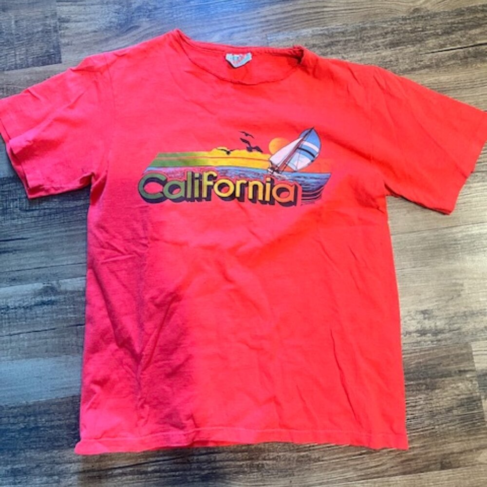 Vintage Style  California sailboat shirt